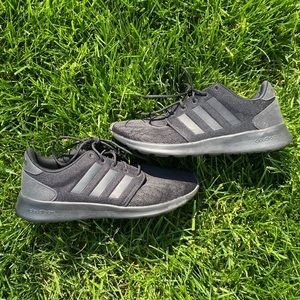 Adidas All Black Cloudfoam Tennis Shoes